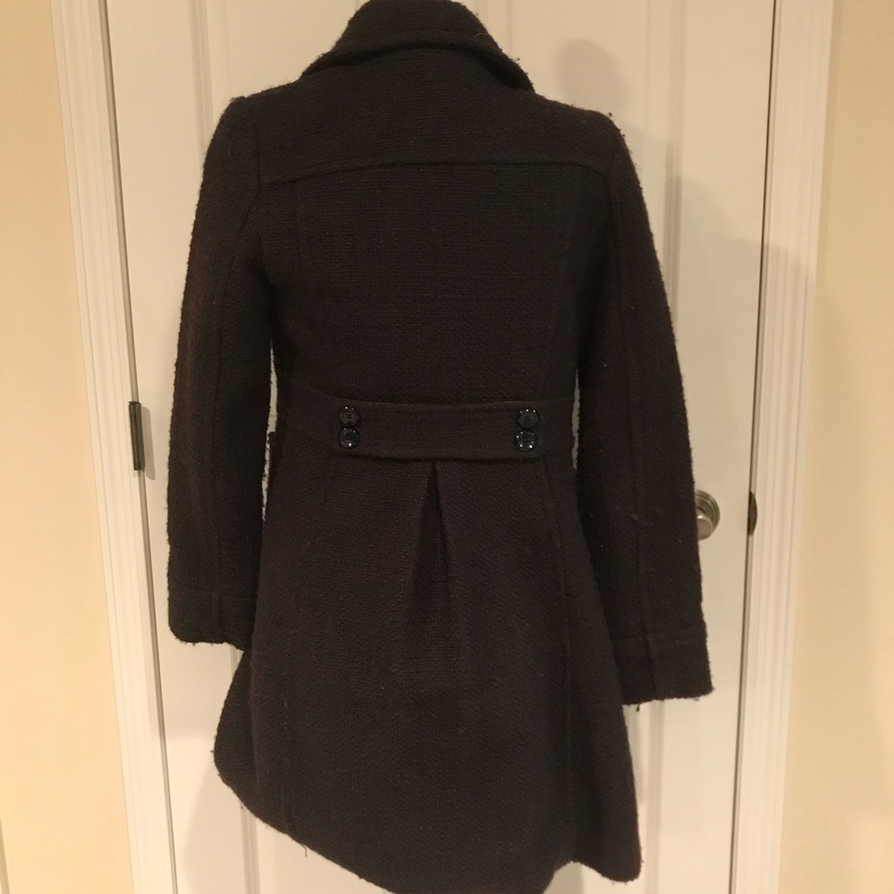 Old Navy brown wool dress coat